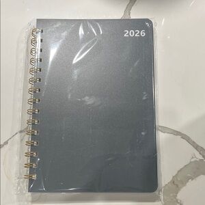 Gray Spiral Notebook 2026
